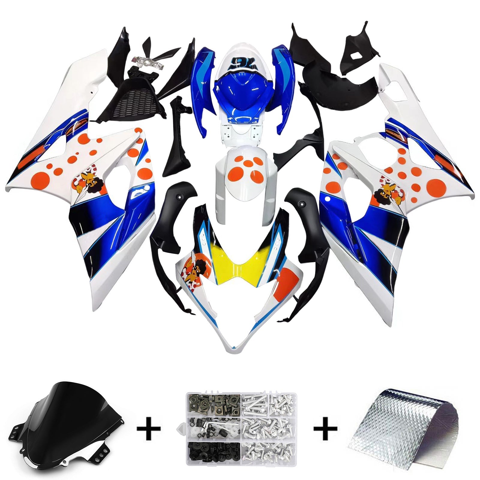 Fairings 2005-2006 Suzuki GSXR 1000 Multi-Color pepephone Generic