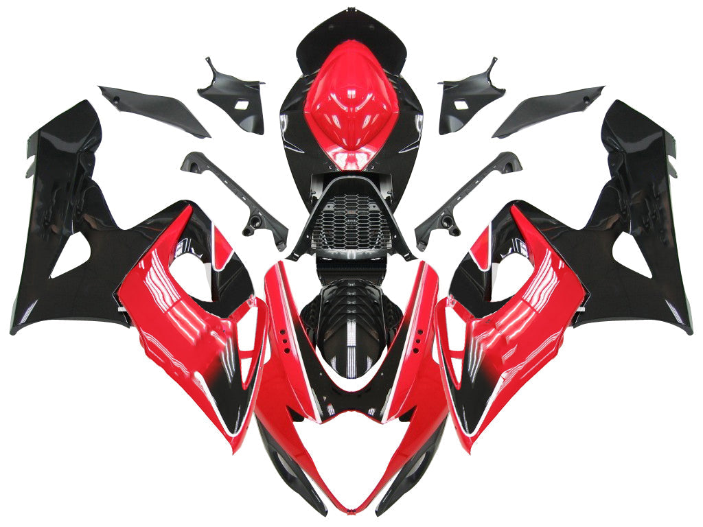 Fairings 2005-2006 Suzuki GSXR 1000 Black and Red GSXR Generic