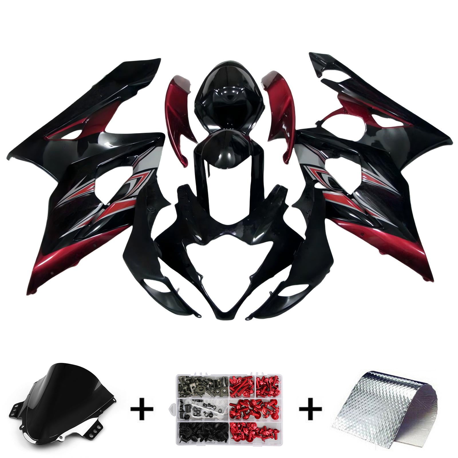 Amotopart Suzuki GSXR1000 2005-2006 K5 Fairing Kit Bodywork Plastic ABS