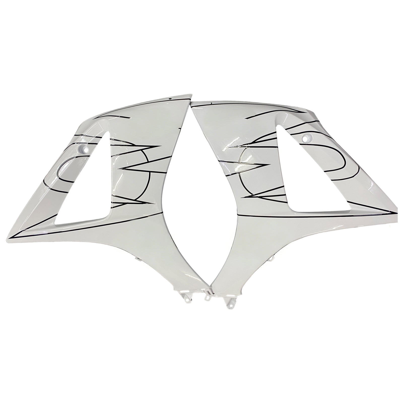 Fairings 2007-2008 Suzuki GSXR 1000 White Black Alstare