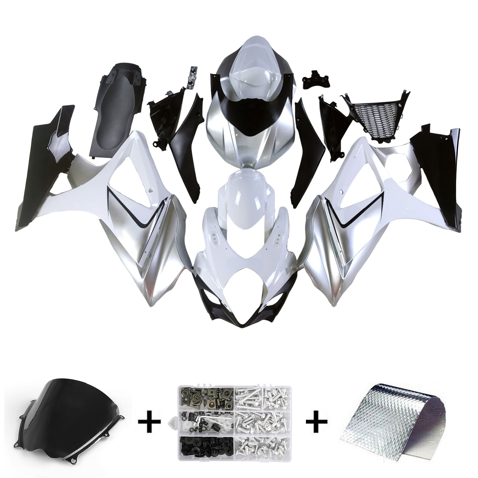 Fairings 2007-2008 Suzuki GSXR 1000 Silve GSXR   Generic