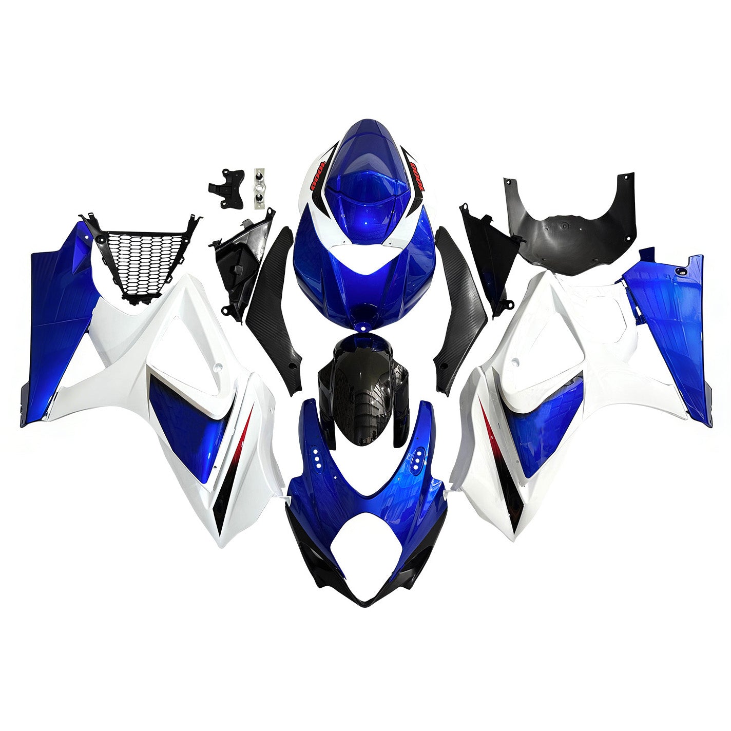 Fairings 2007-2008 Suzuki GSXR 1000 Blue & White GSXR   Generic