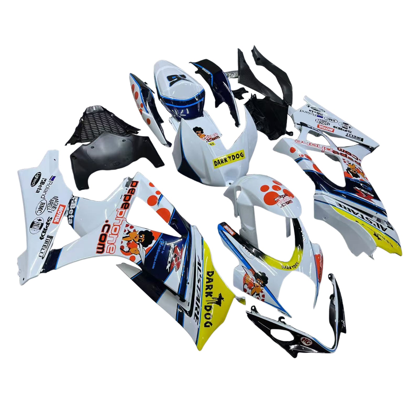 Fairings 2007-2008 Suzuki GSXR 1000 Multi-Color pepephone  Generic