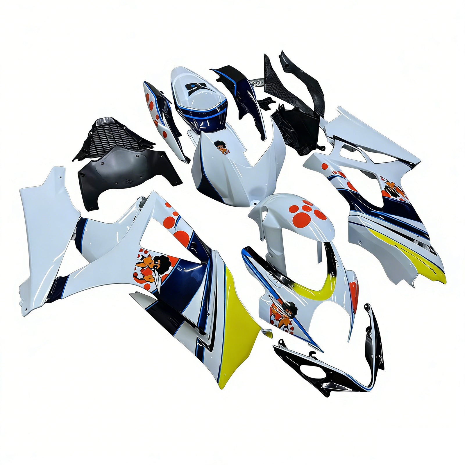 Fairings 2007-2008 Suzuki GSXR 1000 Multi-Color pepephone Generic