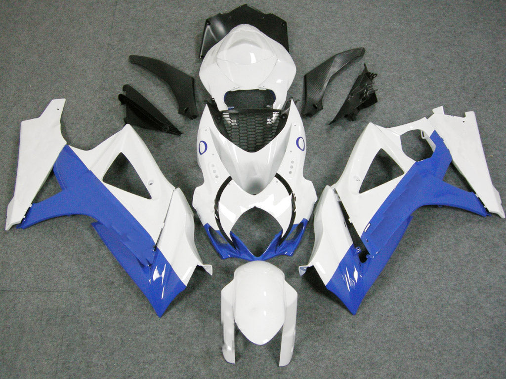 Fairings 2007-2008 Suzuki GSXR 1000 White & Blue Jordan Generic