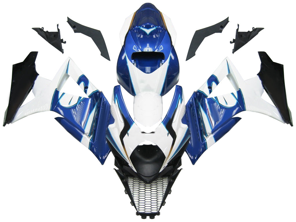 Fairings 2007-2008 Suzuki GSXR 1000 White Blue Alstare Corona Generic
