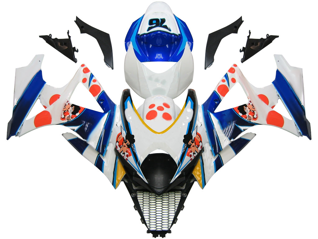 페어링 2007-2008 스즈키 GSXR 1000 멀티 컬러 페페폰 No.76 제네릭
