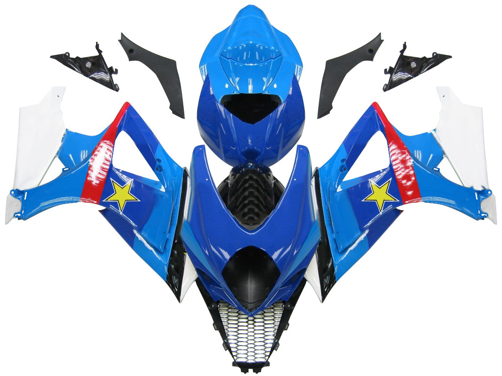 Fairings 2007-2008 Suzuki GSXR 1000 Blue Rockstar Generic
