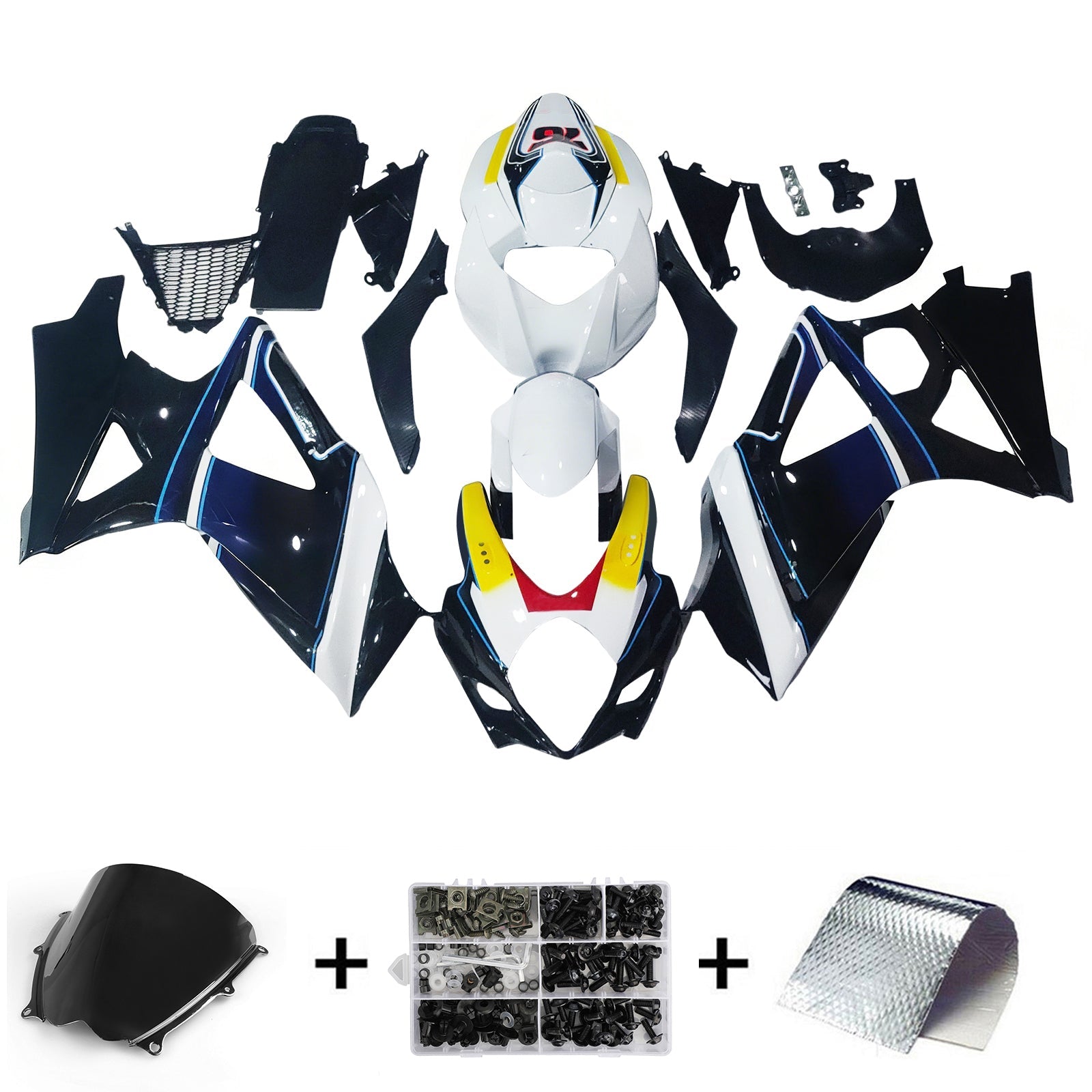 Fairings 2007-2008 Suzuki GSXR 1000 Multi-Color Brux Generic