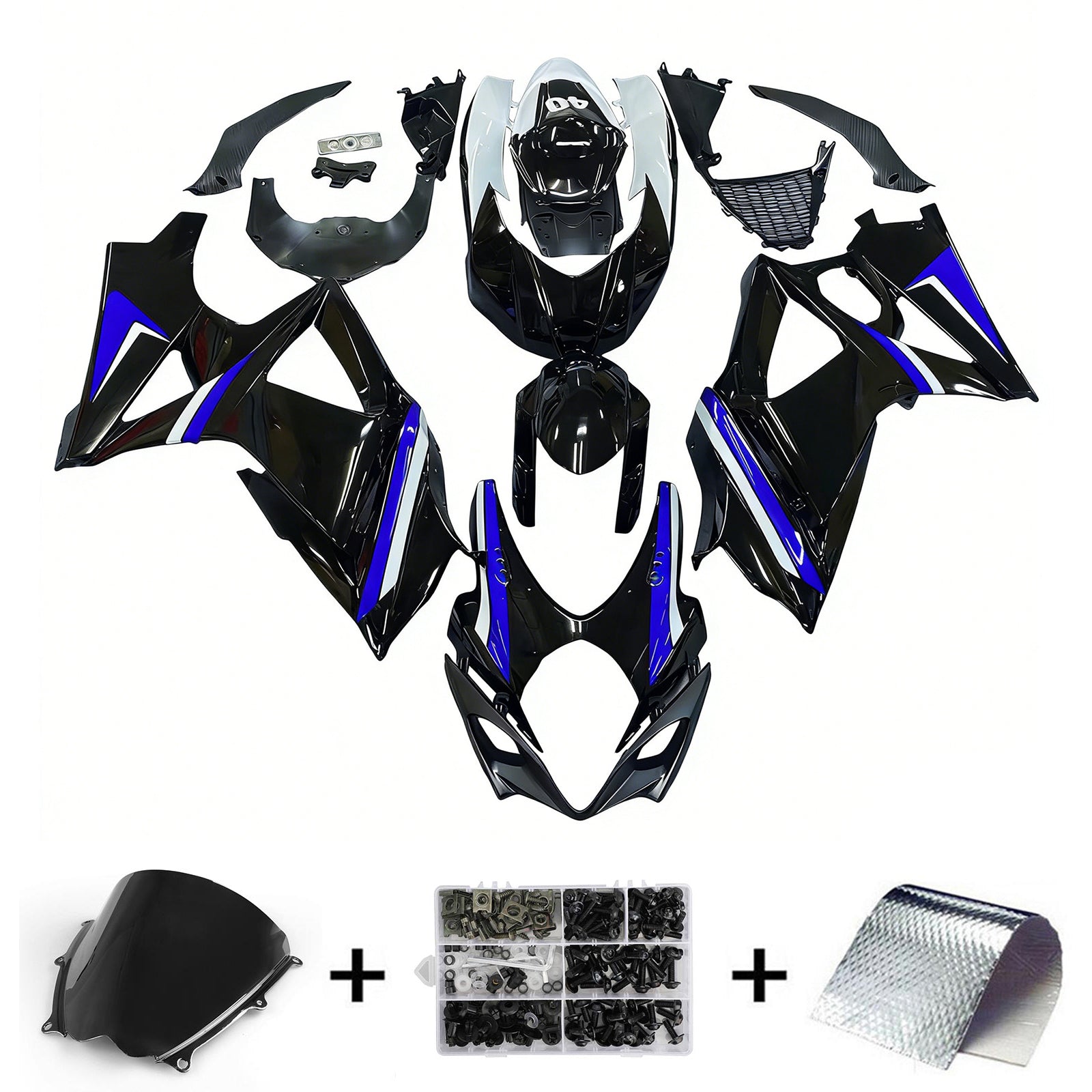 스즈키 GSXR1000 2007-2008 K7 페어링 키트 차체 플라스틱 ABS