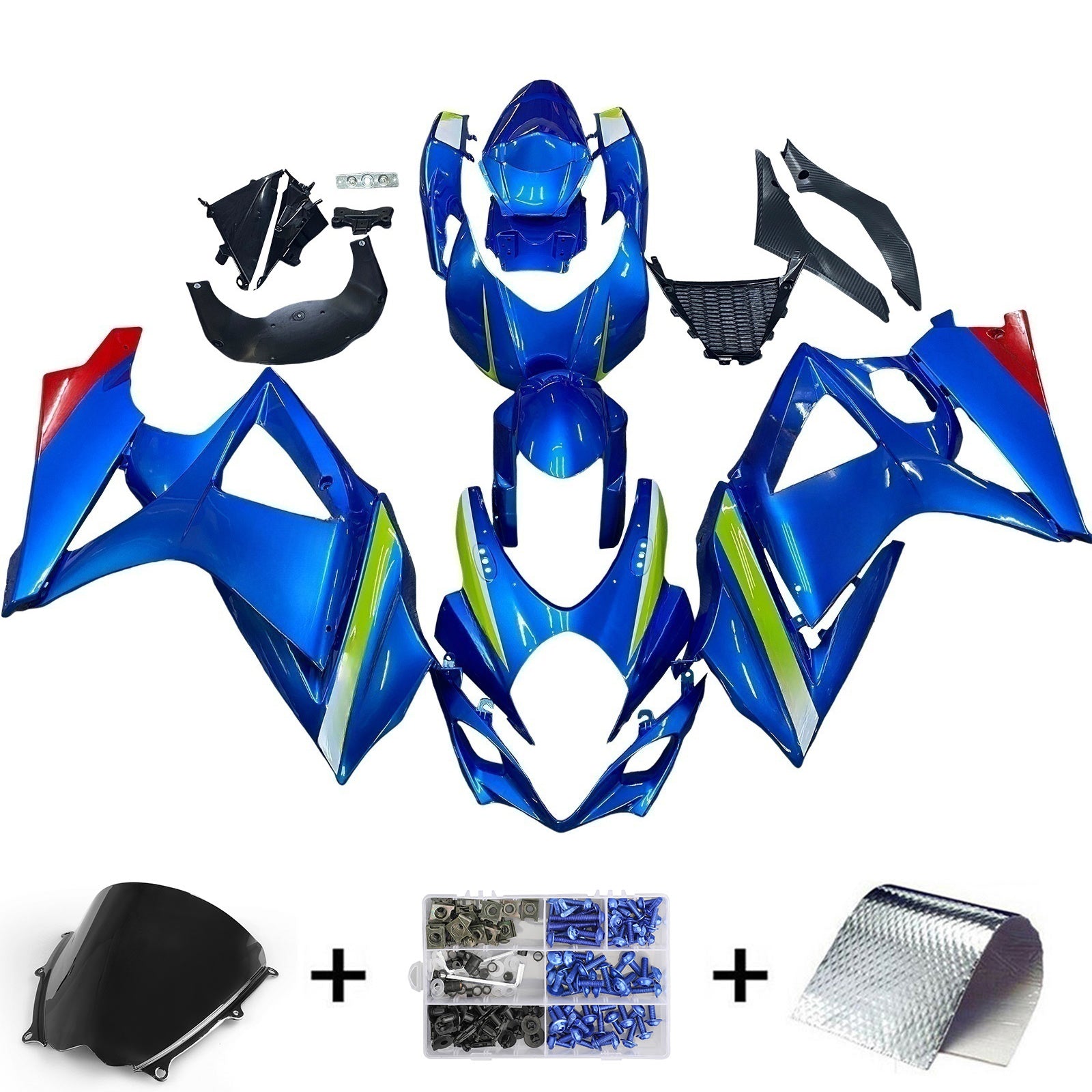 Amotopart Suzuki GSXR1000 2007-2008 K7 Fairing Kit Bodywork Plastic ABS
