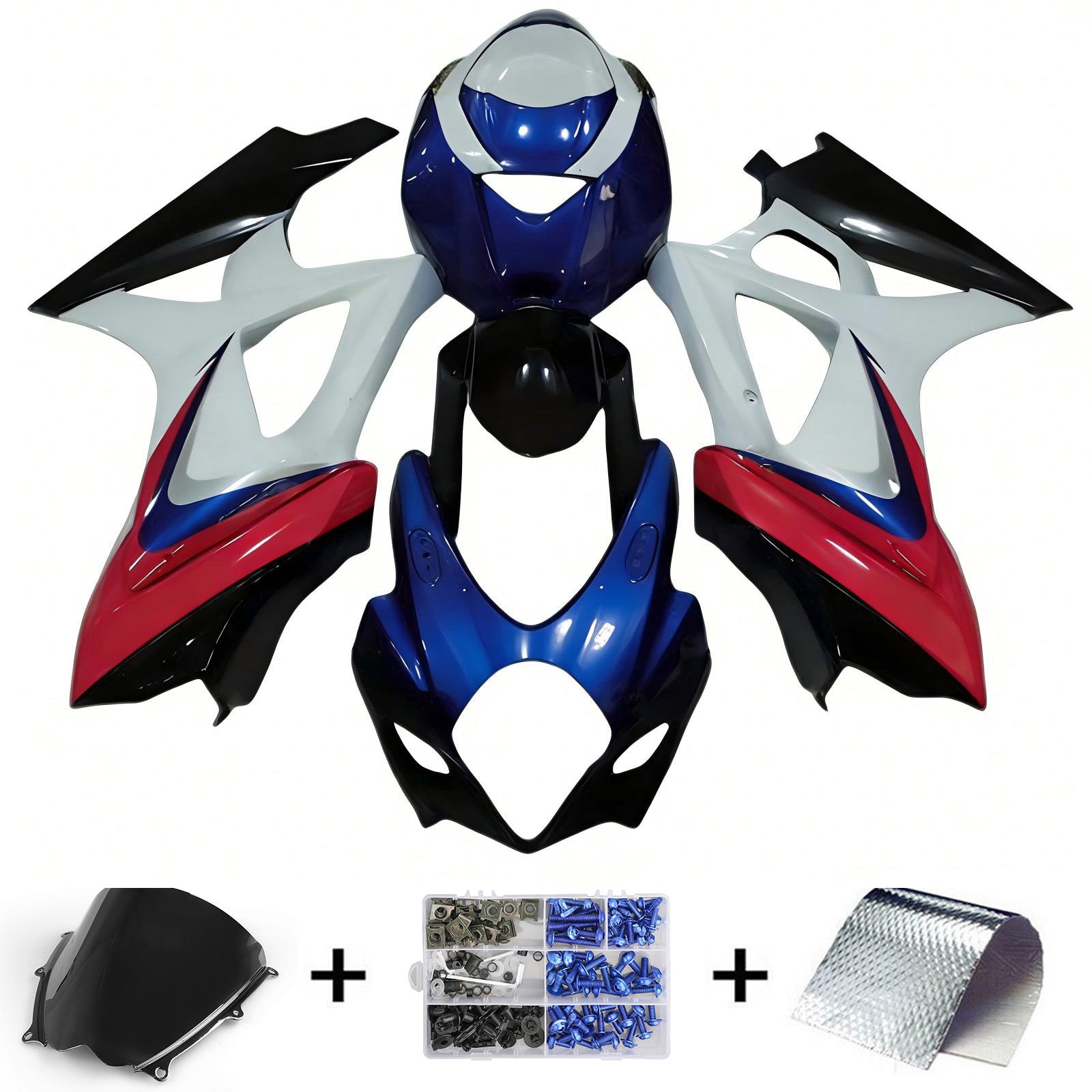 Amotopart Suzuki GSXR1000 2007-2008 K7 Fairing Kit Bodywork Plastic ABS