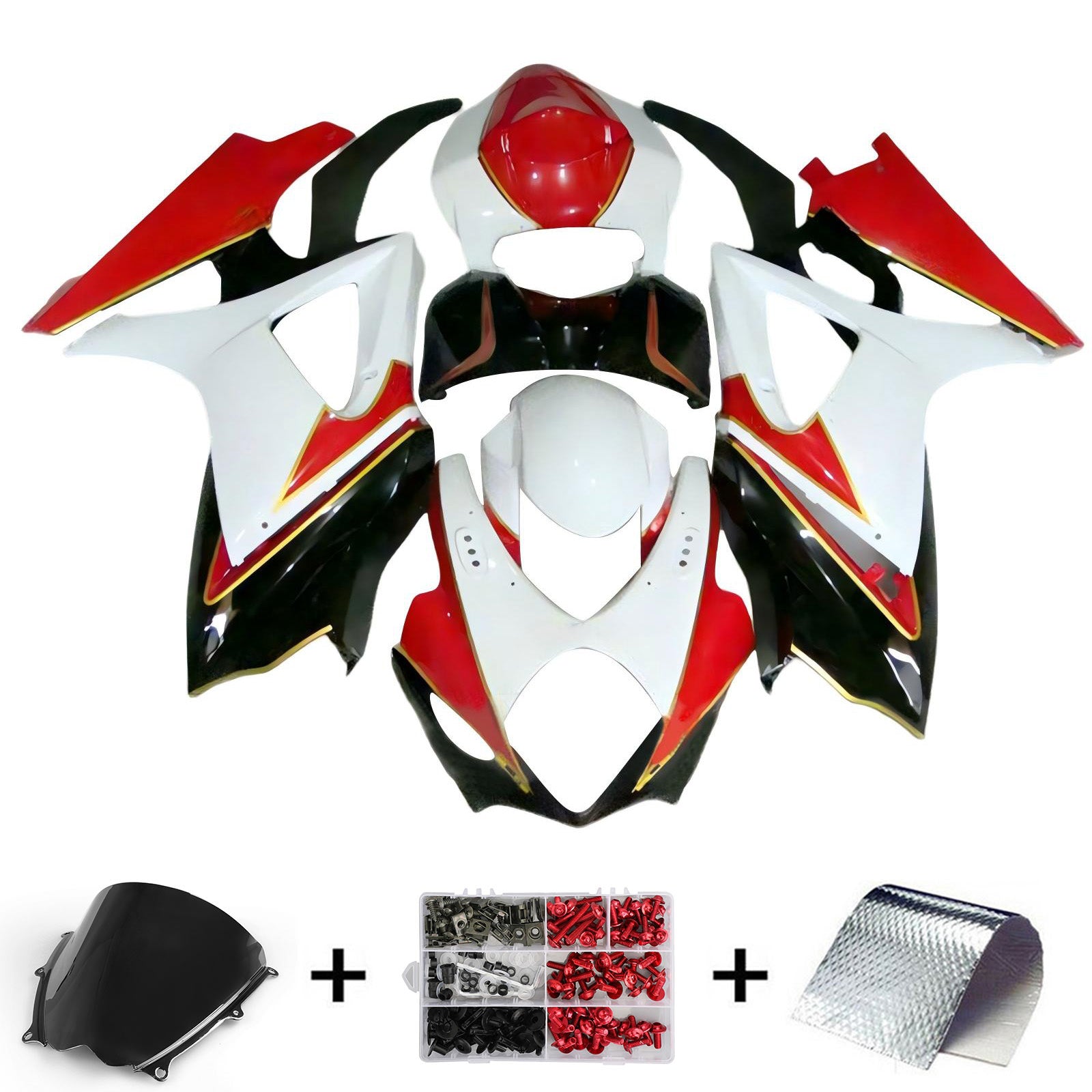 Amotopart Suzuki GSXR1000 2007-2008 K7 Fairing Kit Bodywork Plastic ABS