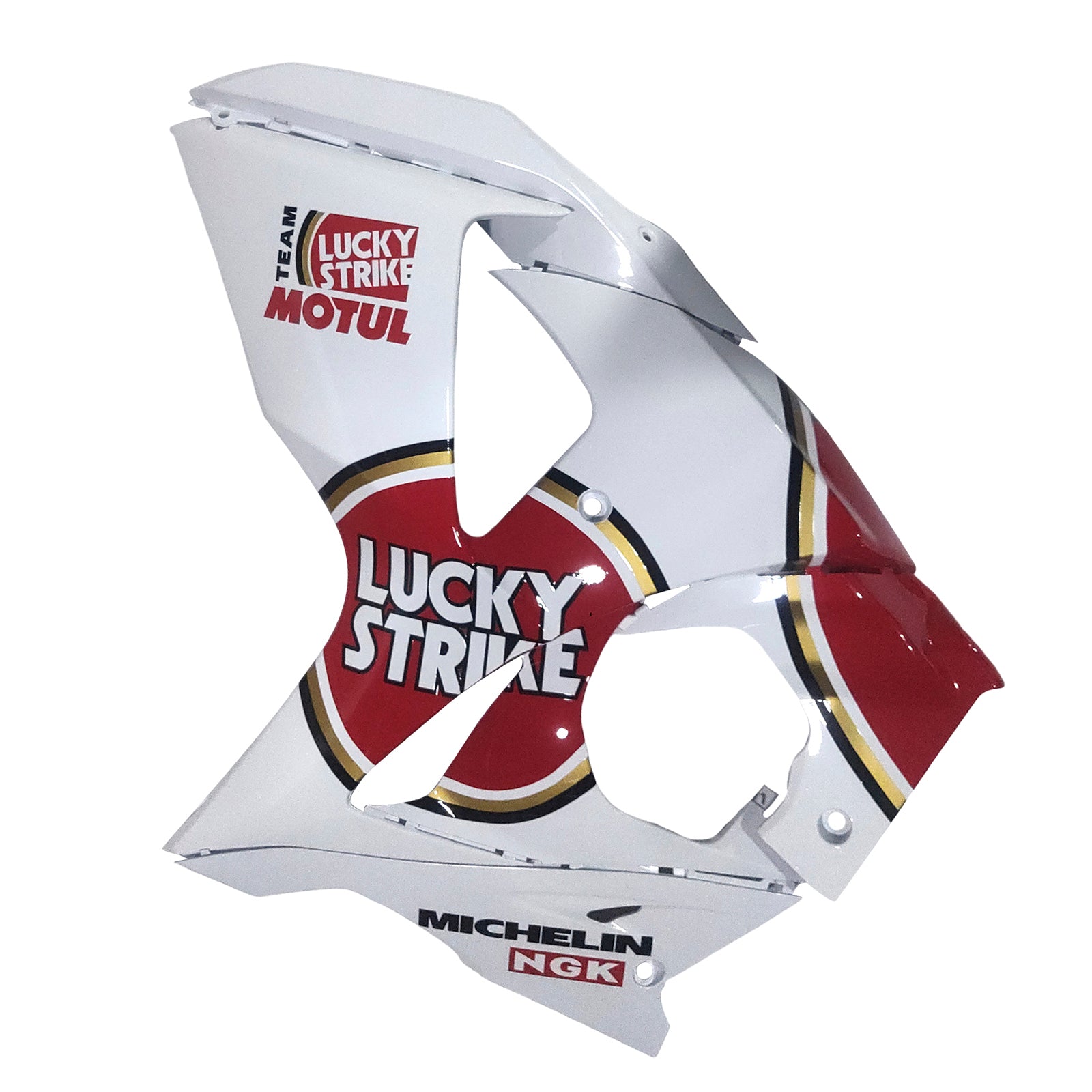 Fairings 2009-2016 Suzuki GSXR 1000 White & Red Lucky Strike  Generic
