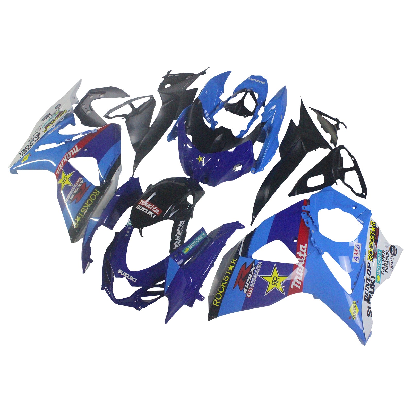 Fairings 2009-2016 Suzuki GSXR 1000 Blue Rockstar  Generic