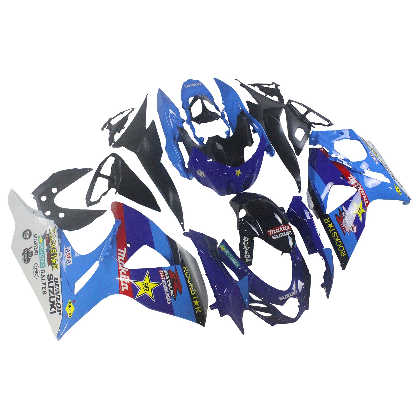 Fairings 2009-2016 Suzuki GSXR 1000 Blue Rockstar  Generic