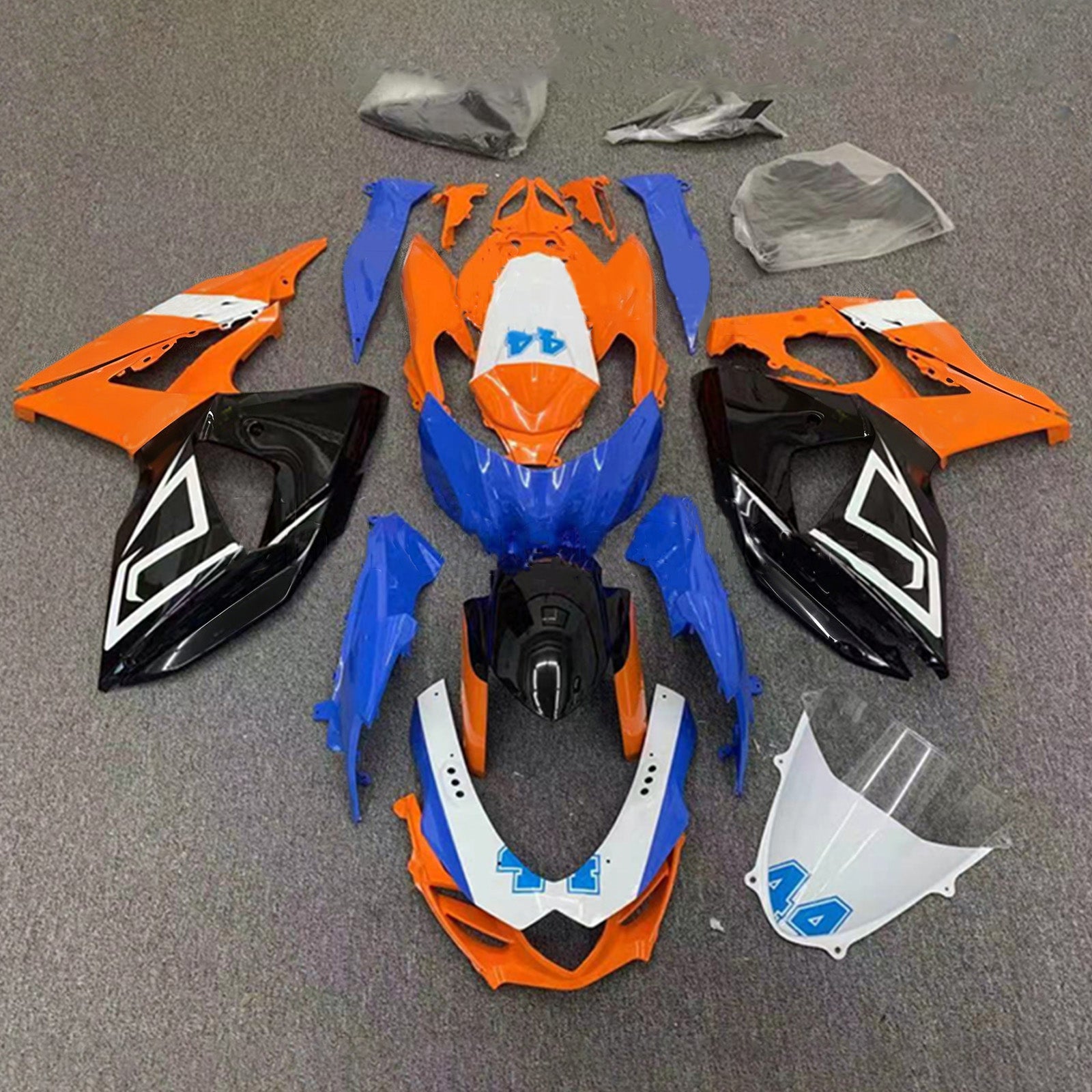 Amotopart Suzuki GSXR1000 2009-2016 K9 Fairing Kit Bodywork Plastic ABS