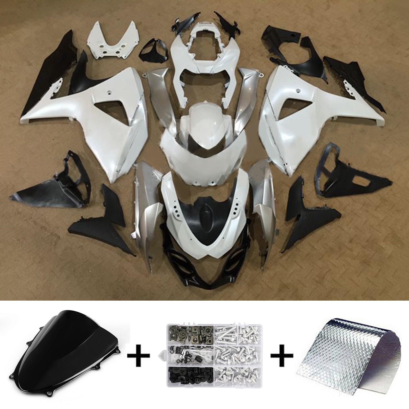 Amotopart Suzuki GSXR1000 2009-2016 K9 Fairing Kit Bodywork Plastic ABS
