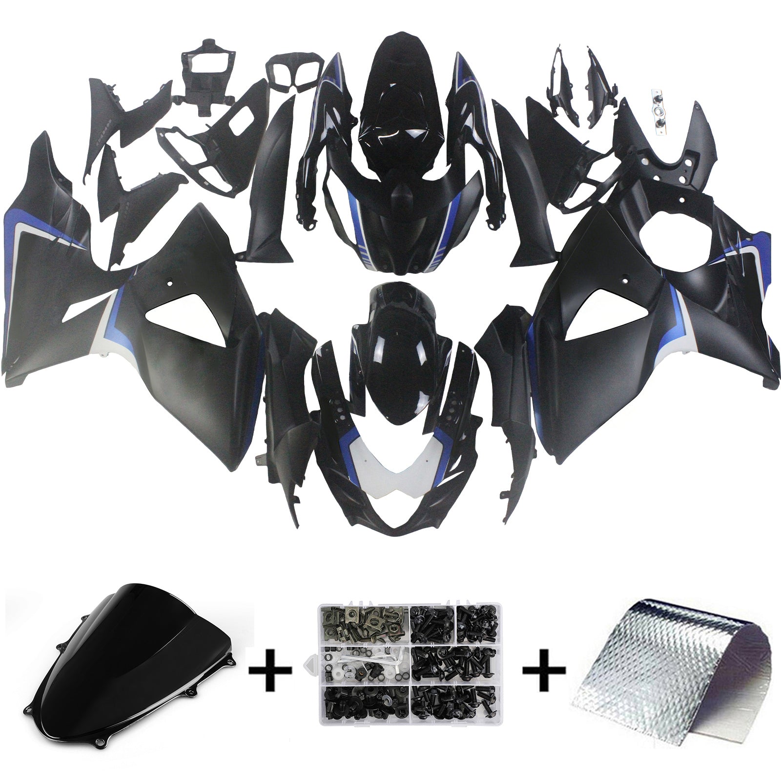 Amotopart Suzuki GSXR1000 2009-2016 K9 Fairing Kit Bodywork Plastic ABS