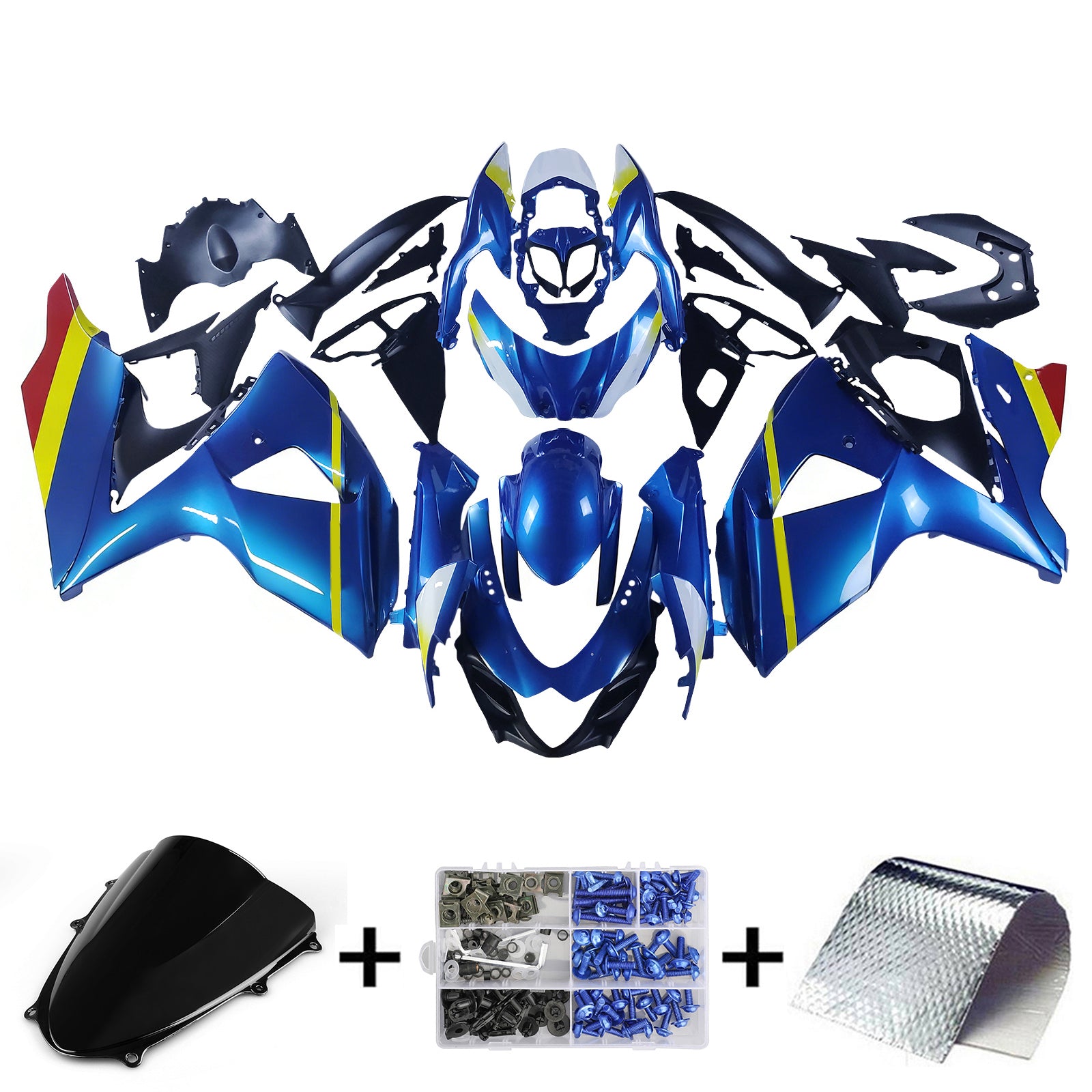 Amotopart Suzuki GSXR1000 2009-2016 K9 Fairing Kit Bodywork Plastic ABS