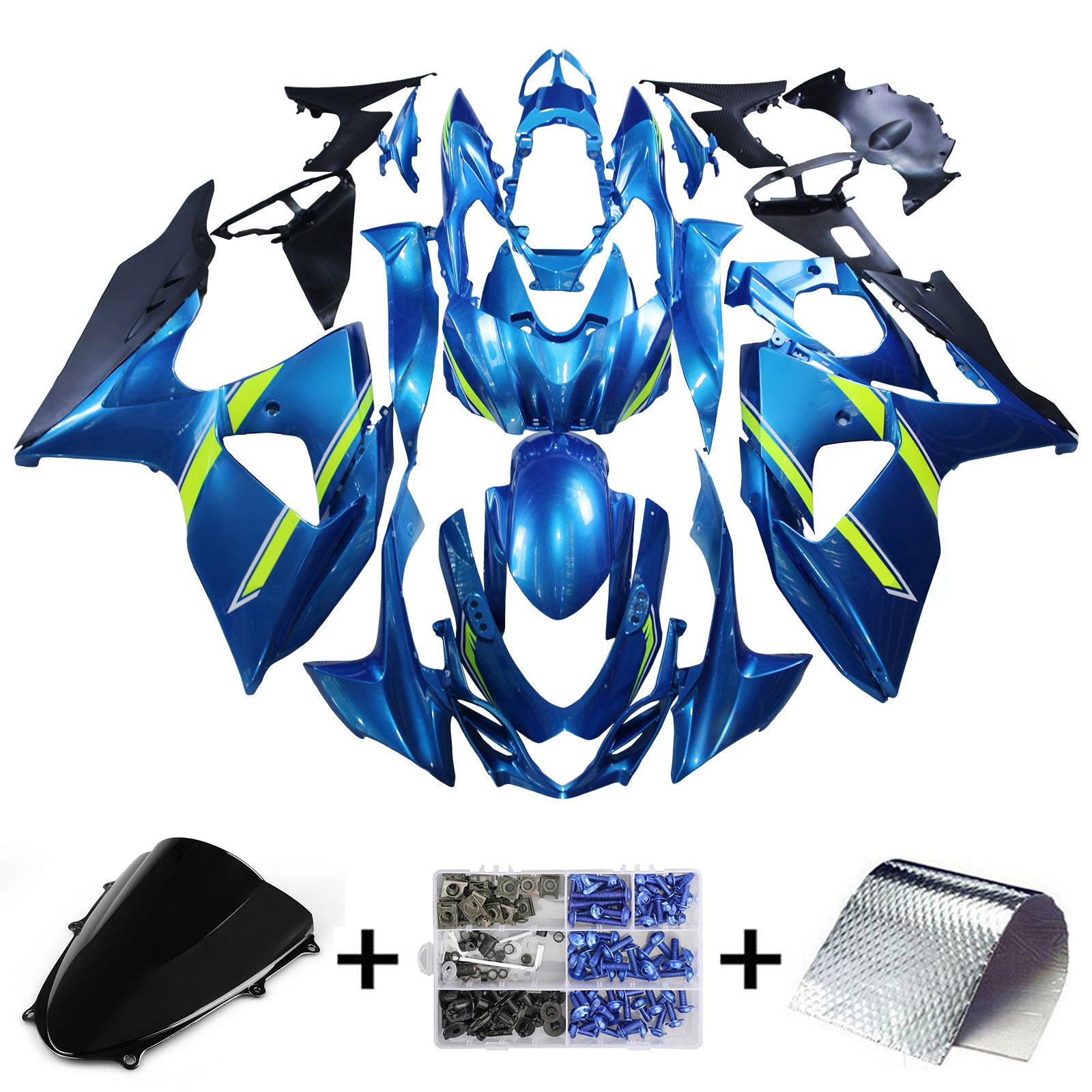 Amotopart Suzuki GSXR1000 2009-2016 K9 Fairing Kit Bodywork Plastic ABS
