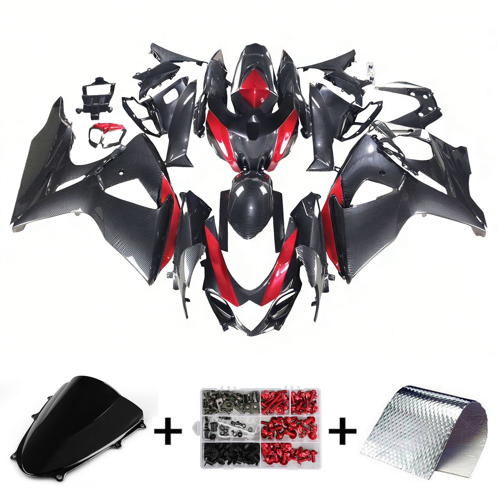 Amotopart Suzuki GSXR1000 2009-2016 K9 Fairing Kit Bodywork Plastic ABS