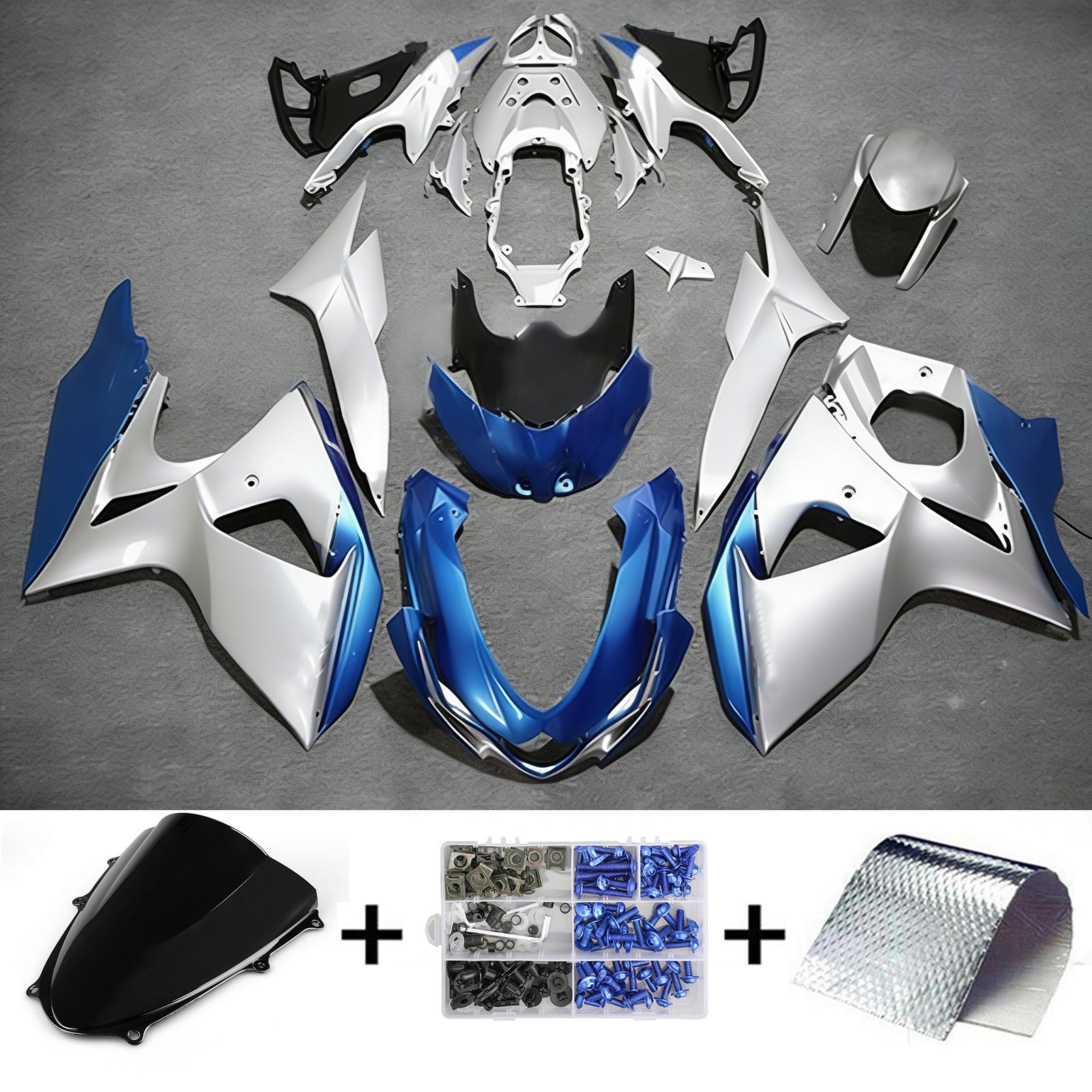 Amotopart Suzuki GSXR1000 2009-2016 K9 Fairing Kit Bodywork Plastic ABS