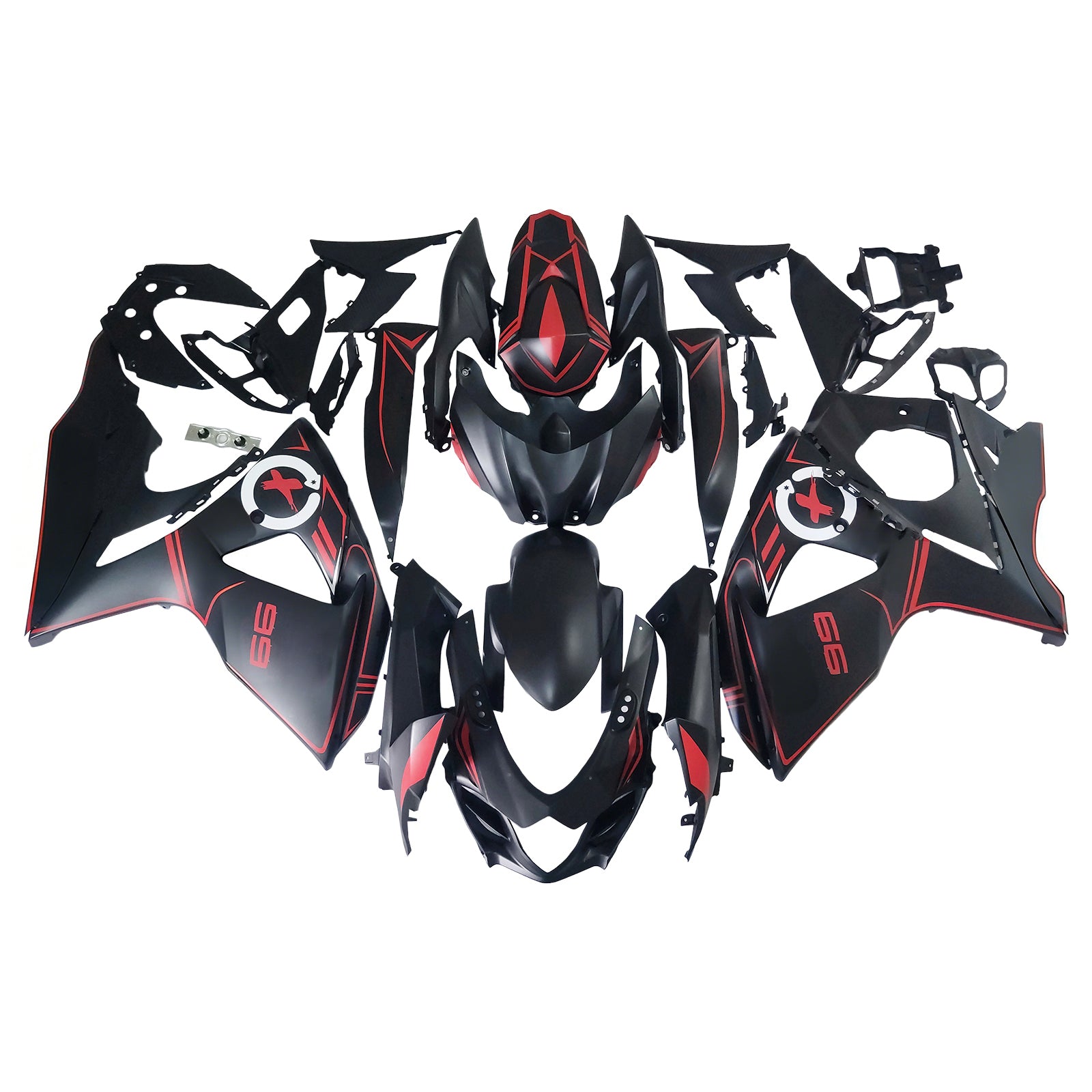 Amotopart Suzuki GSXR1000 2009-2016 K9 Fairing Kit Bodywork Plastic ABS