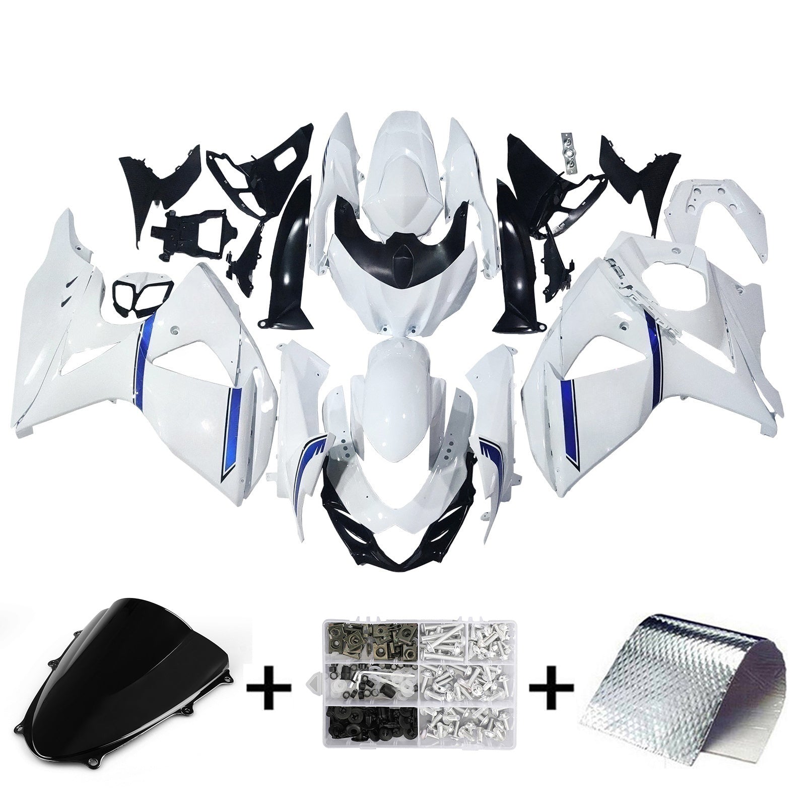 Amotopart Suzuki GSXR1000 2009-2016 K9 Fairing Kit Bodywork Plastic ABS
