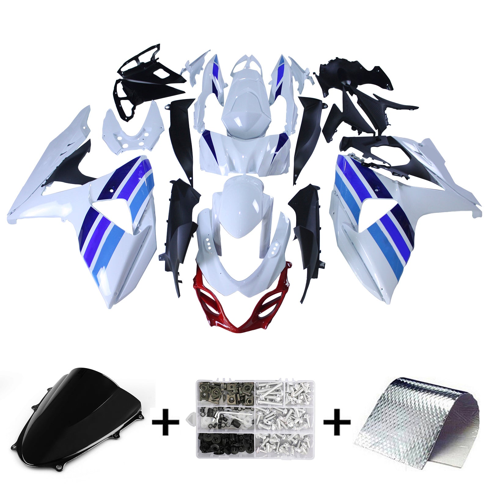 Amotopart Suzuki GSXR1000 2009-2016 K9 Fairing Kit Bodywork Plastic ABS