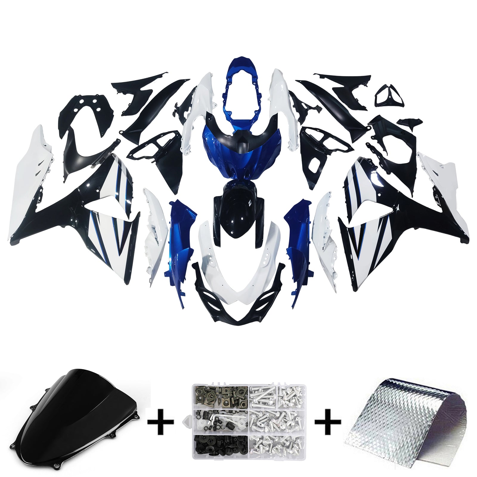 Amotopart Suzuki GSXR1000 2009-2016 K9 Fairing Kit Bodywork Plastic ABS