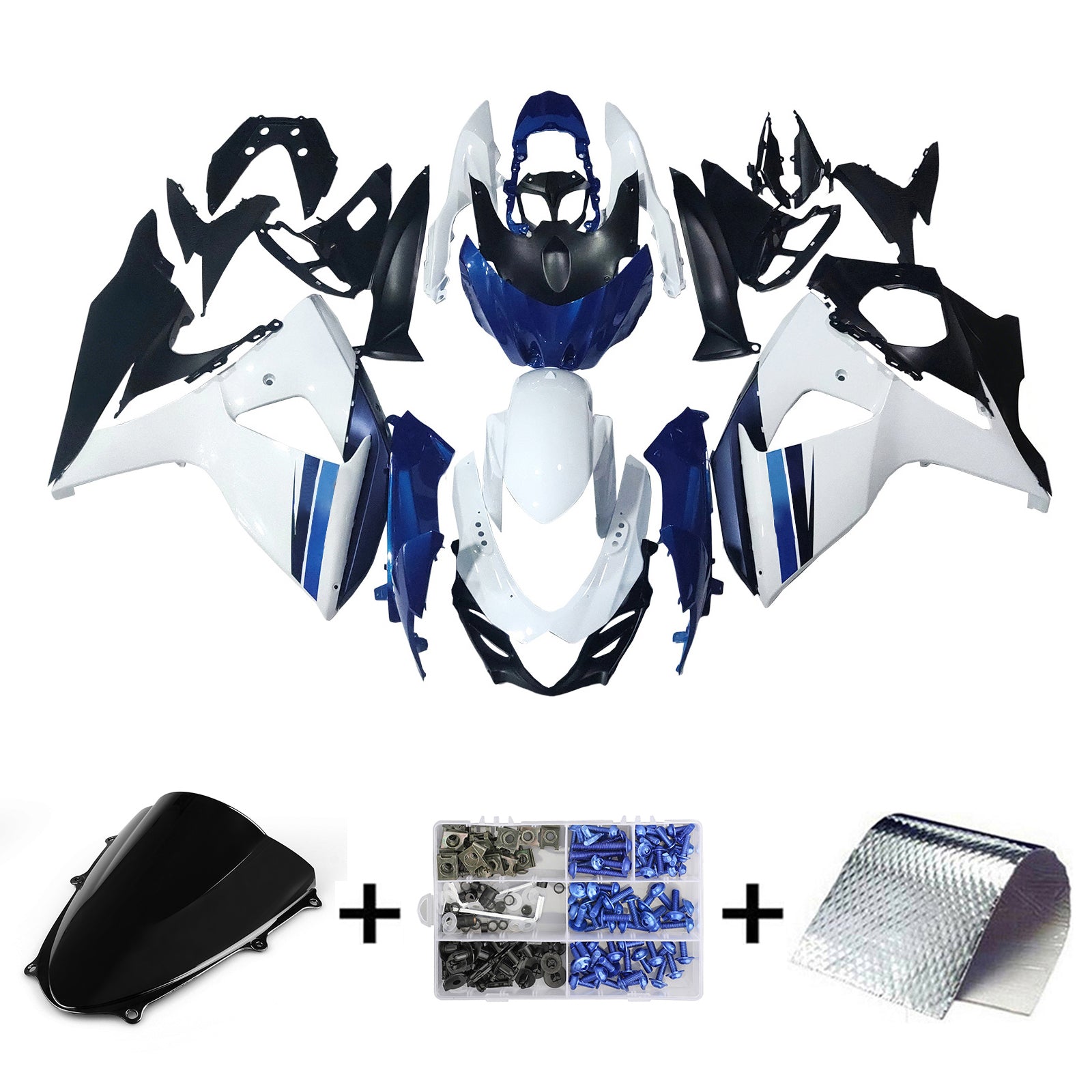 Amotopart Suzuki GSXR1000 2009-2016 K9 Fairing Kit Bodywork Plastic ABS