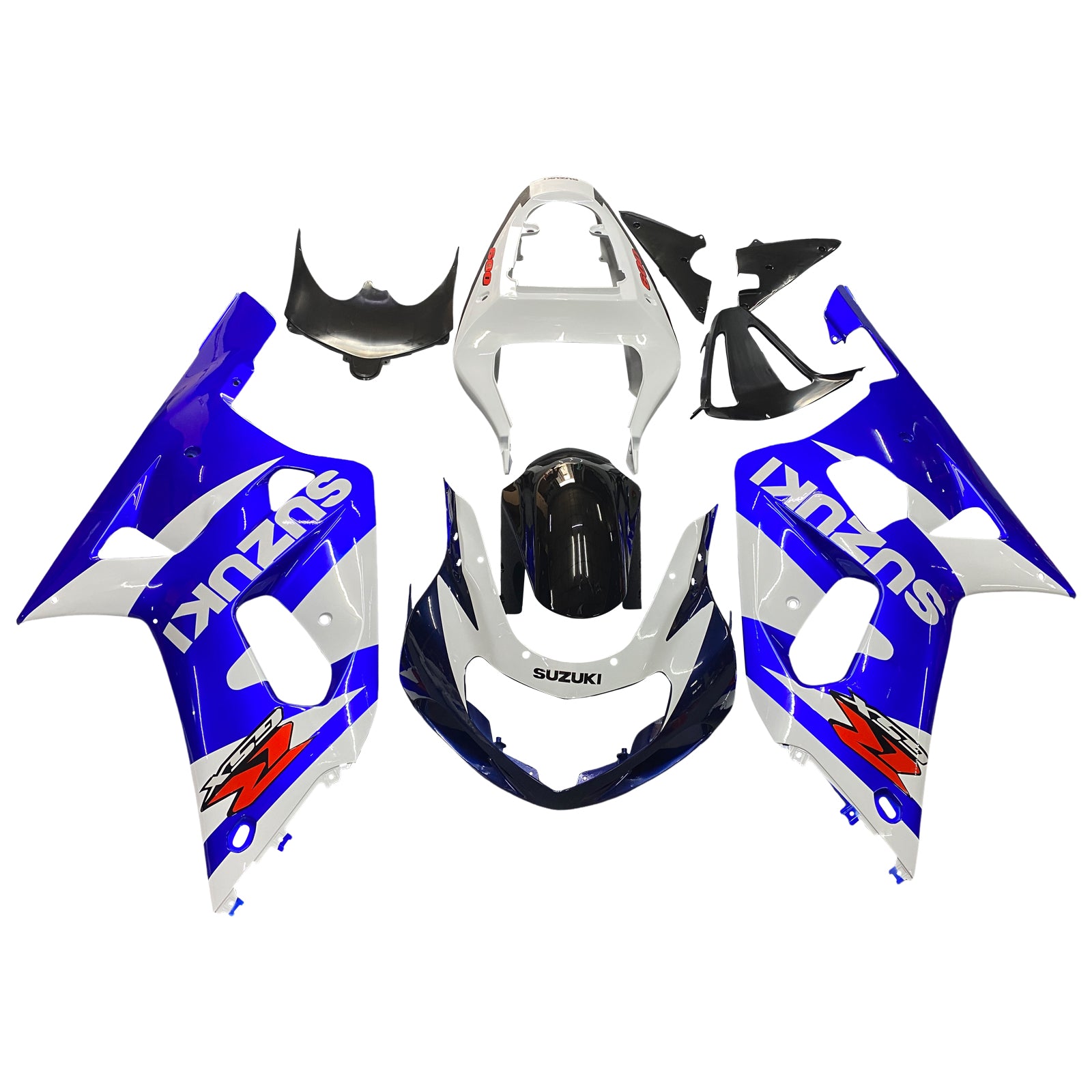 Fairings 2001-2003 سوزوكي GSXR 600 أزرق وأبيض GSXR