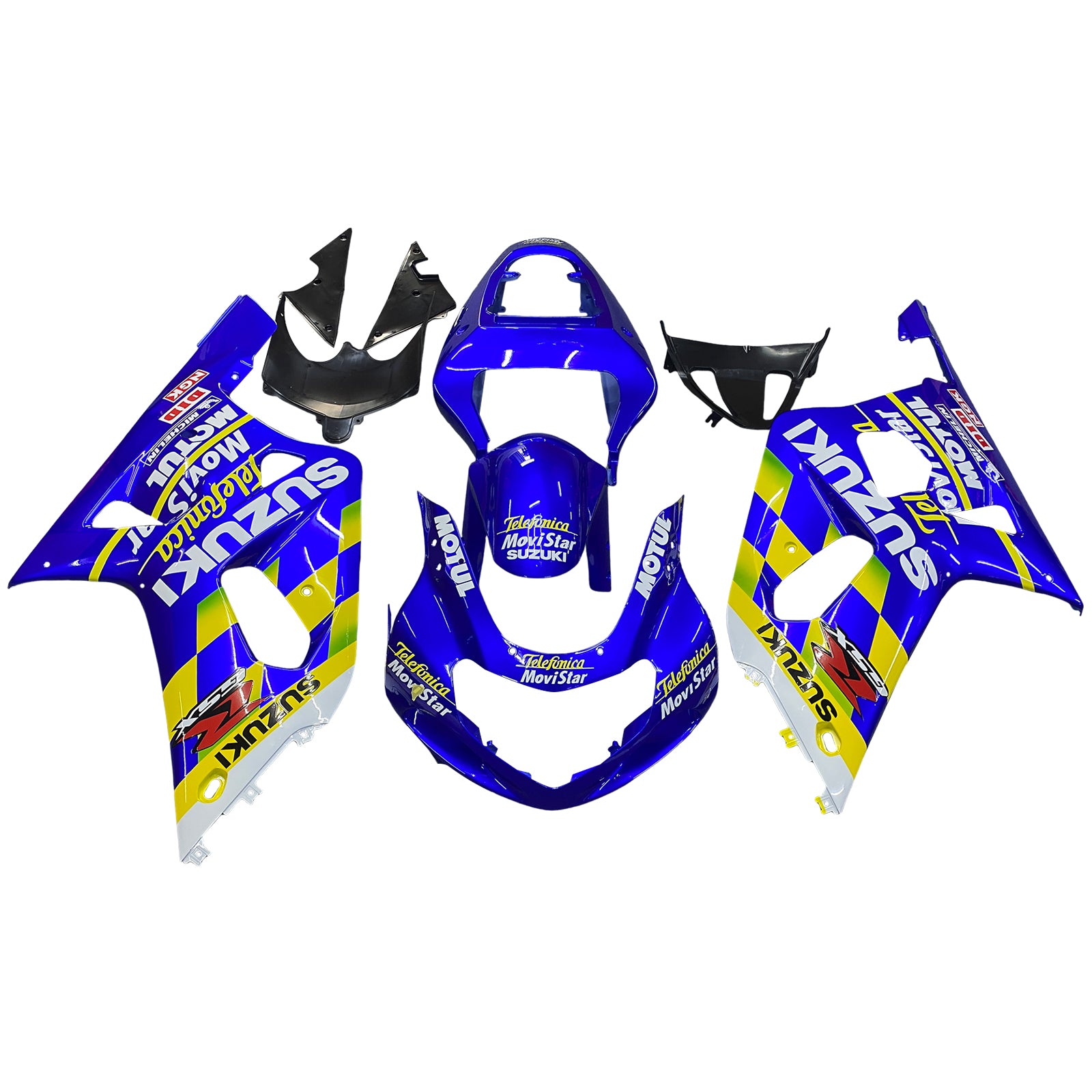 Fairings 2001-2003 سوزوكي GSXR 600 أزرق موفيستار سوزوكي