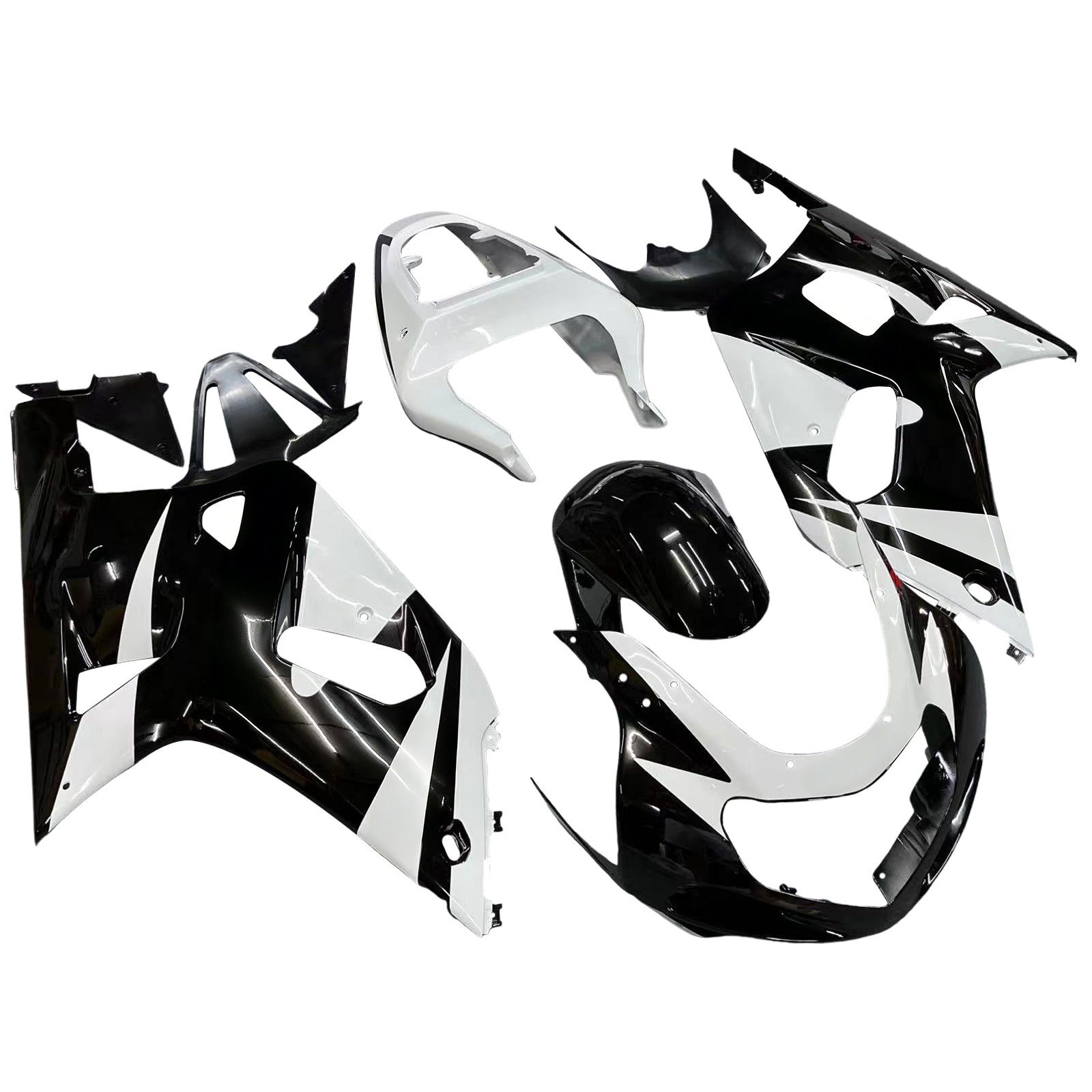 Fairings 2001-2003 Suzuki GSXR 600 Black & White GSXR