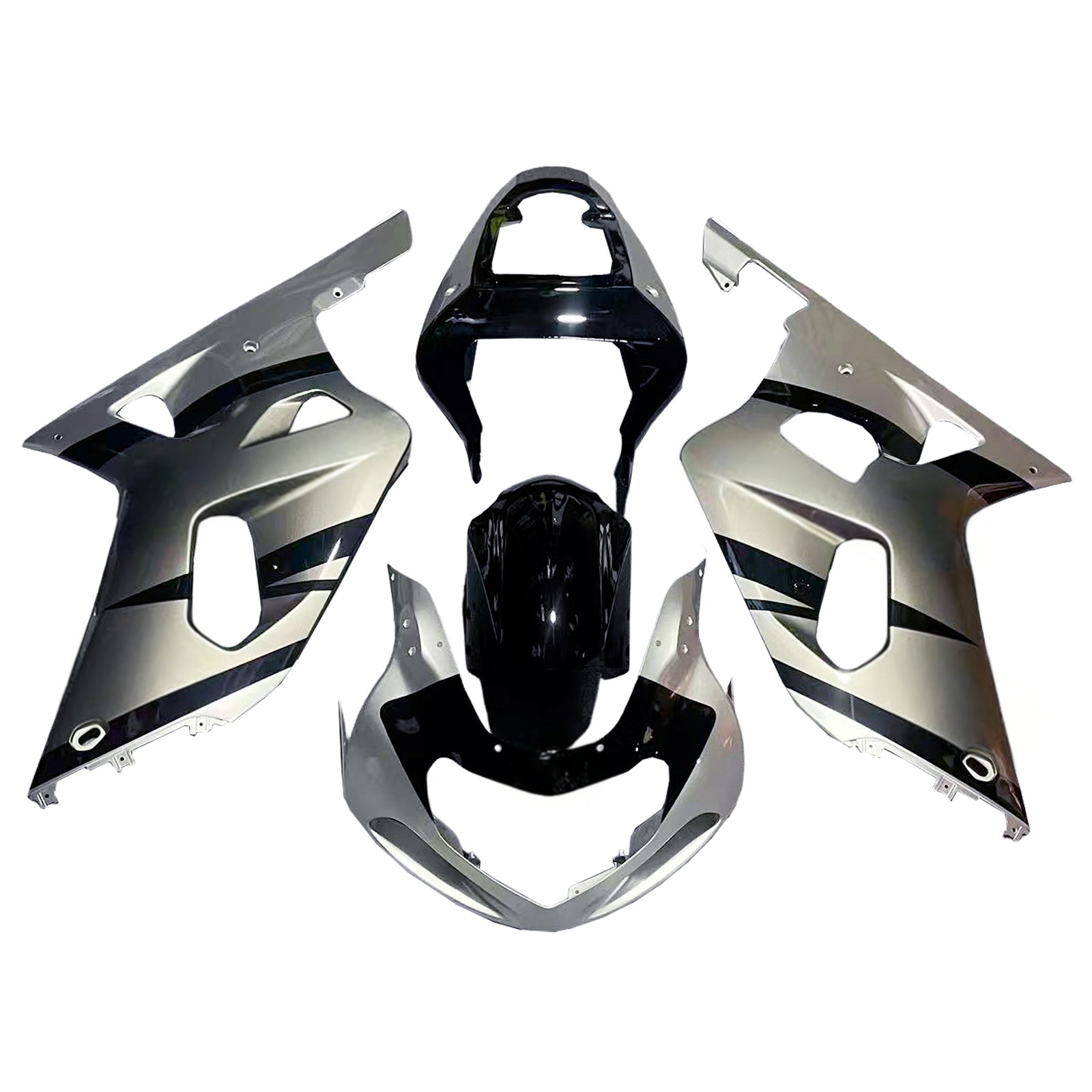 Fairings 2001-2003 Suzuki GSXR 600 Silver 2-Tone GSXR  Generic