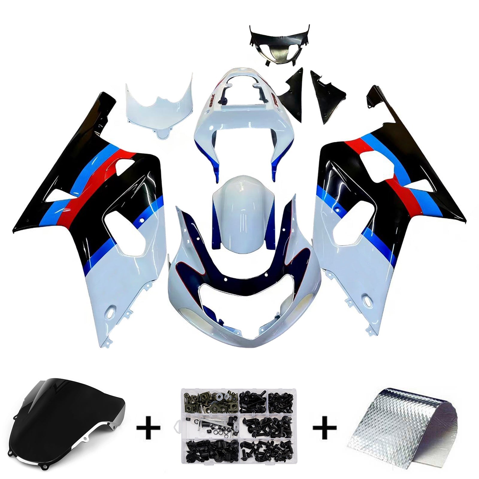 Carenados 2001-2003 Suzuki GSXR 600 Multicolor Suzuki GSXR Genérico