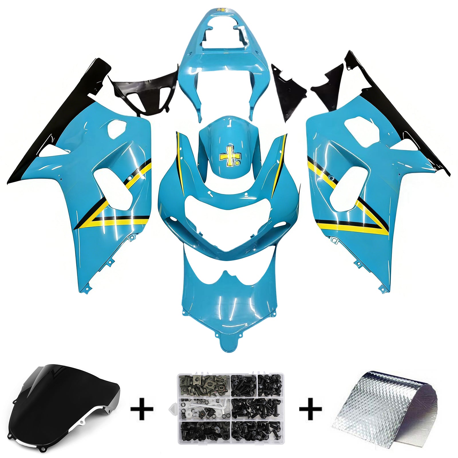 Injection Fairing Kit Bodywork Plastic ABS fit For Suzuki GSXR600 2001-2003