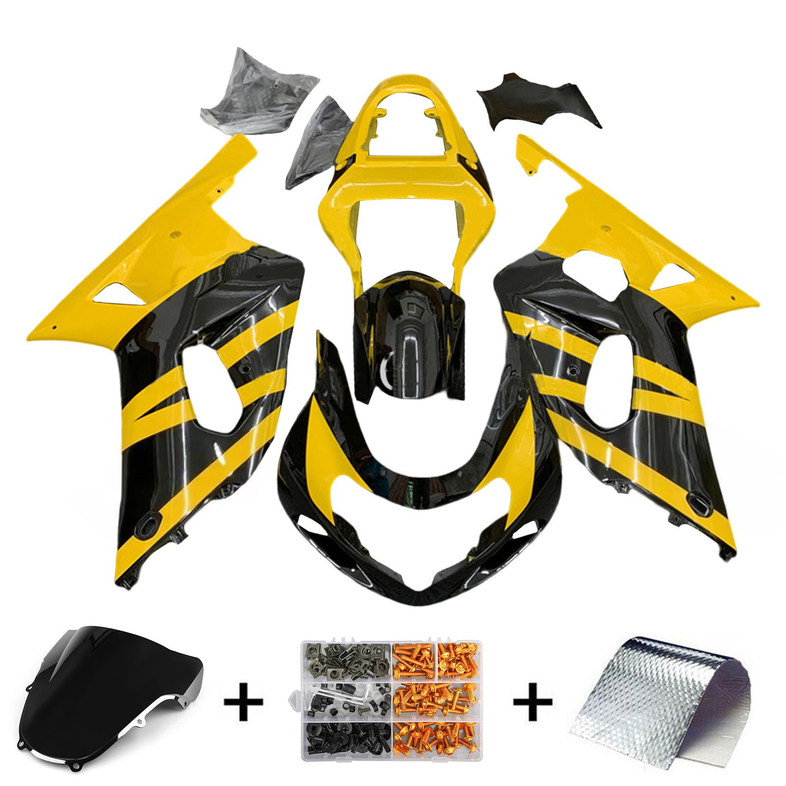 Suzuki GSXR600 GSXR750 2001-2003 K1 Fairing Kit Bodywork Plastic ABS