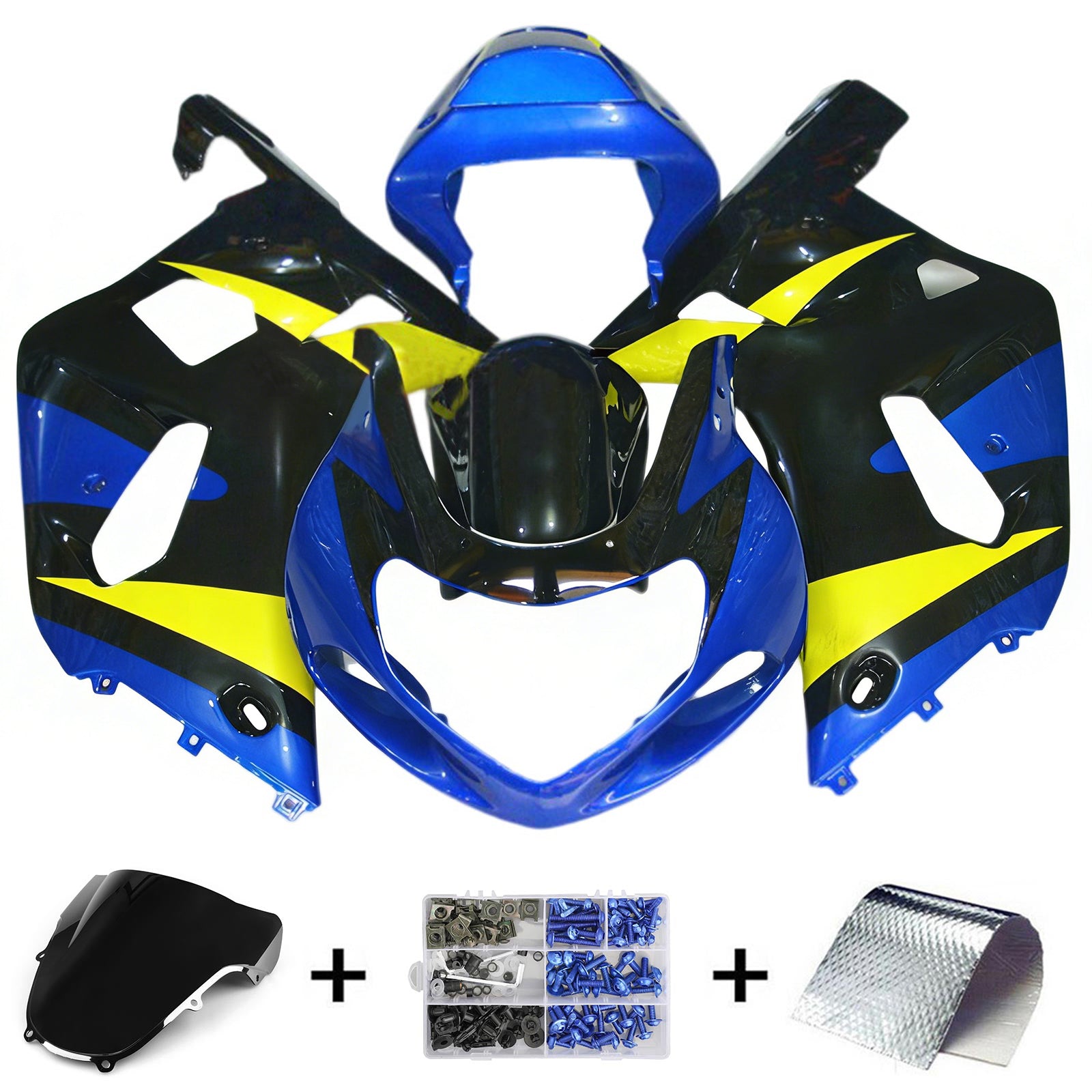 Suzuki GSXR600 GSXR750 2001-2003 K1 Fairing Kit Bodywork Plastic ABS