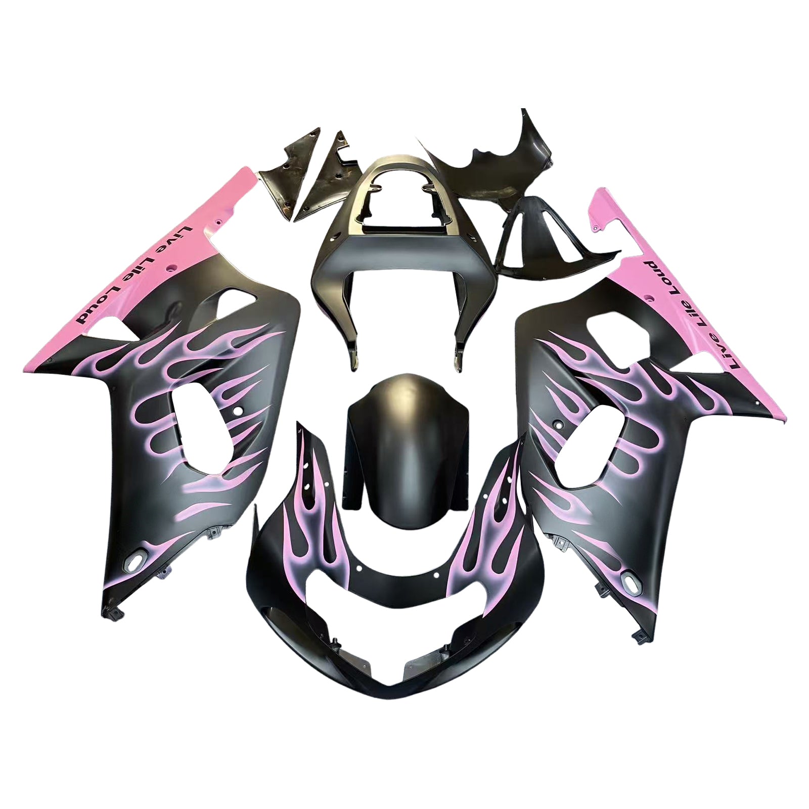 Pink Injection Fairing Kit For Suzuki GSXR600 2001-2003 GSXR750 2000-2003 K1