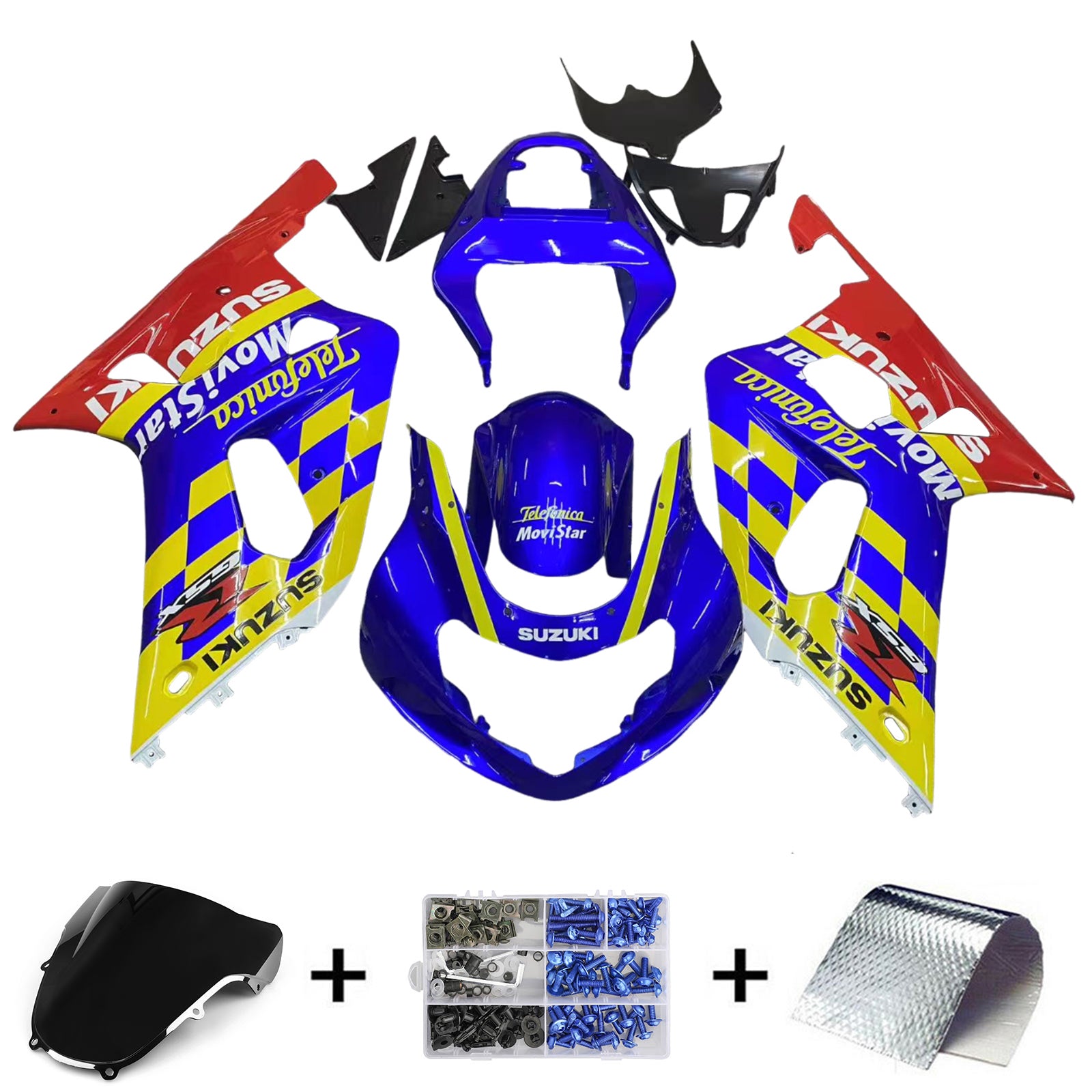 Amotopart Suzuki GSXR600 2001-2003 GSXR750 2000-2003 K1 Fairing Kit