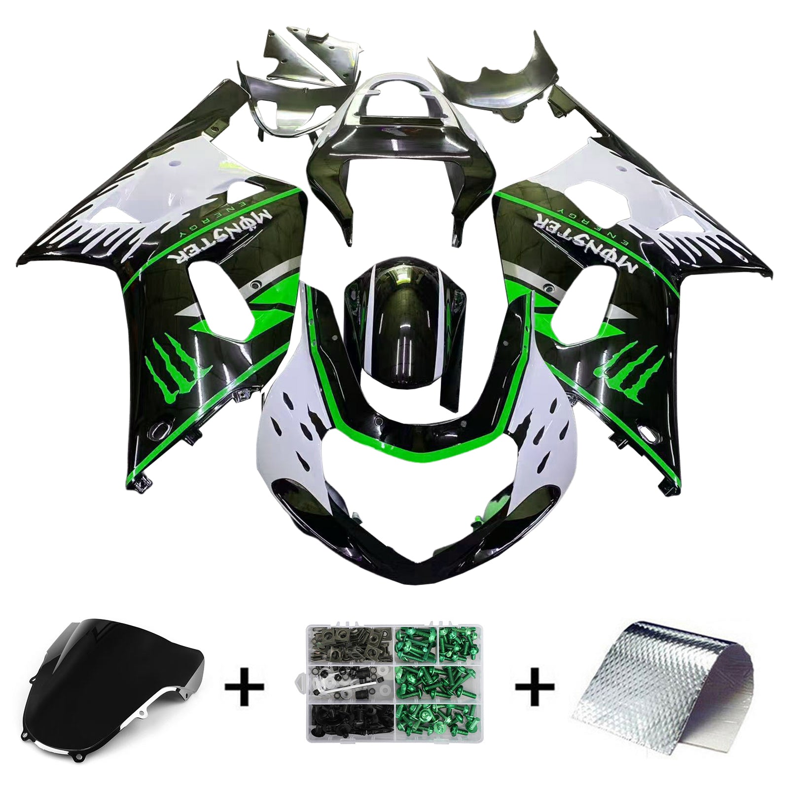 Amotopart Suzuki GSXR600 2001-2003 GSXR750 2000-2003 K1 Fairing Kit