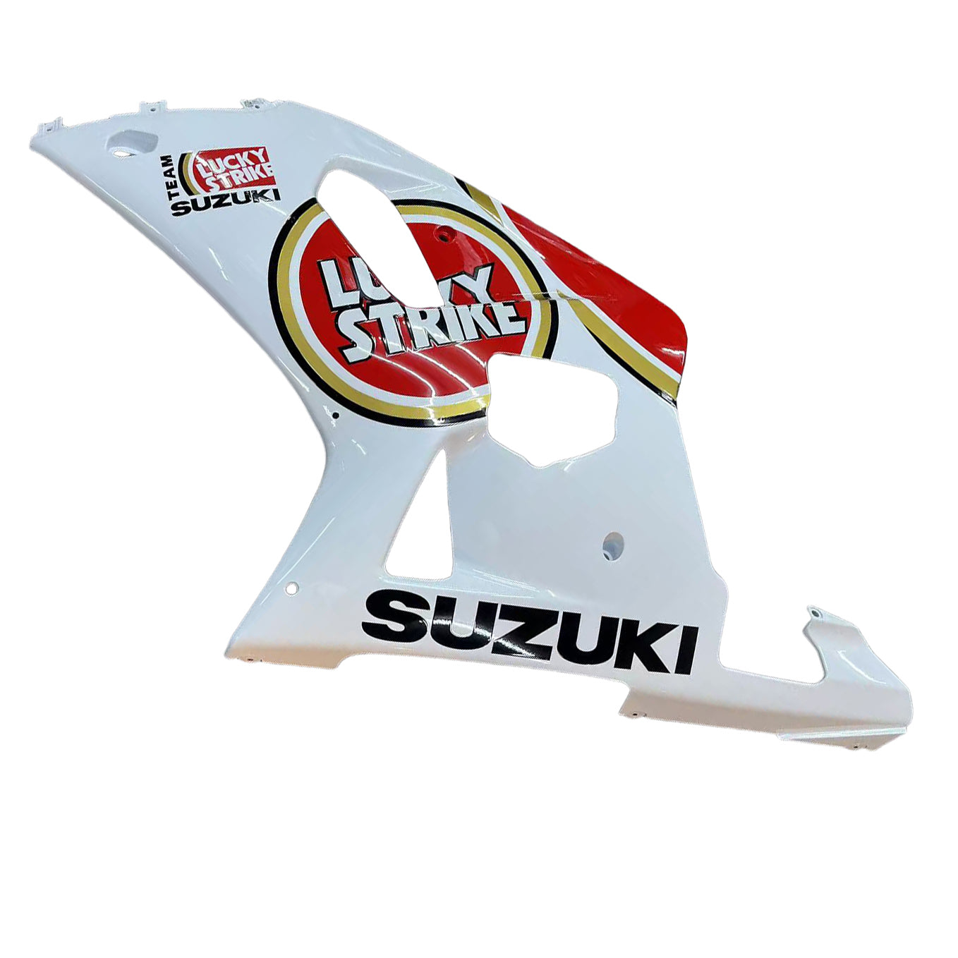 Fairings 2001-2003 Suzuki GSXR 750 White Red Lucky Strike  Generic