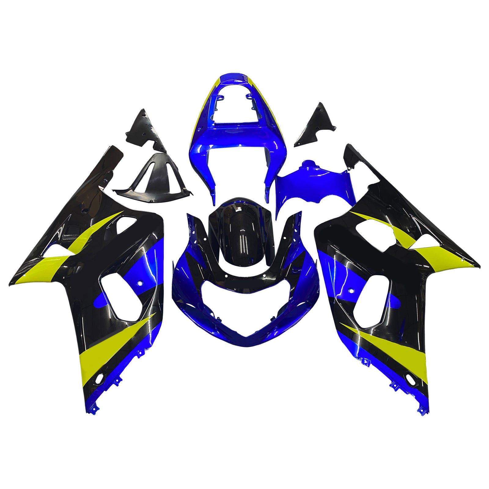 Carenados 2001-2003 Suzuki GSXR 750 azul y negro GSXR genérico