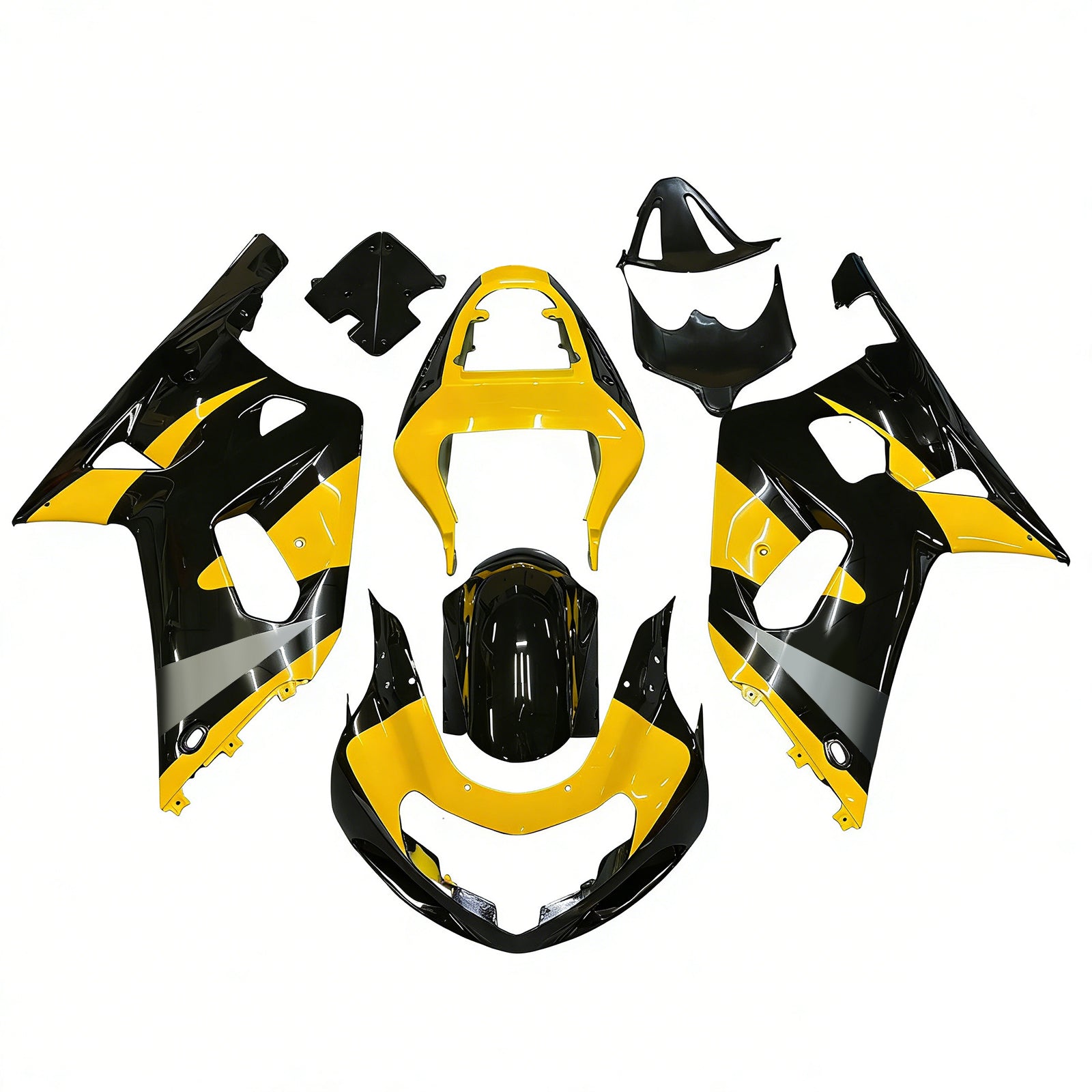 Fairings 2001-2003 Suzuki GSXR 750 Black & Yellow GSXR Generic