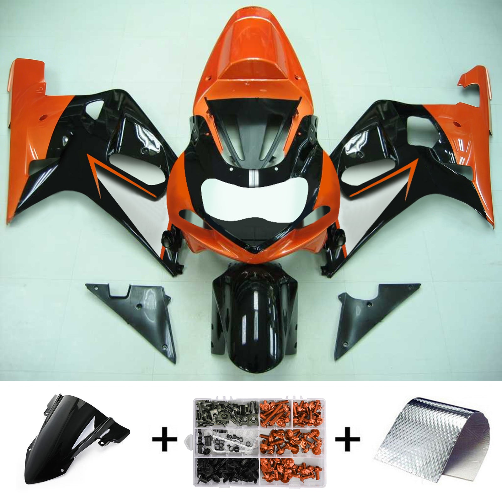 스즈키 GSXR750 2001-2003 페어링 키트 차체 플라스틱 ABS