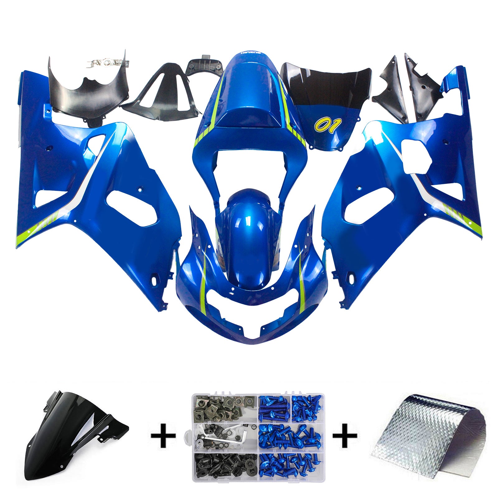 Suzuki GSXR750 2001-2003 Fairing Kit Bodywork Plastic ABS