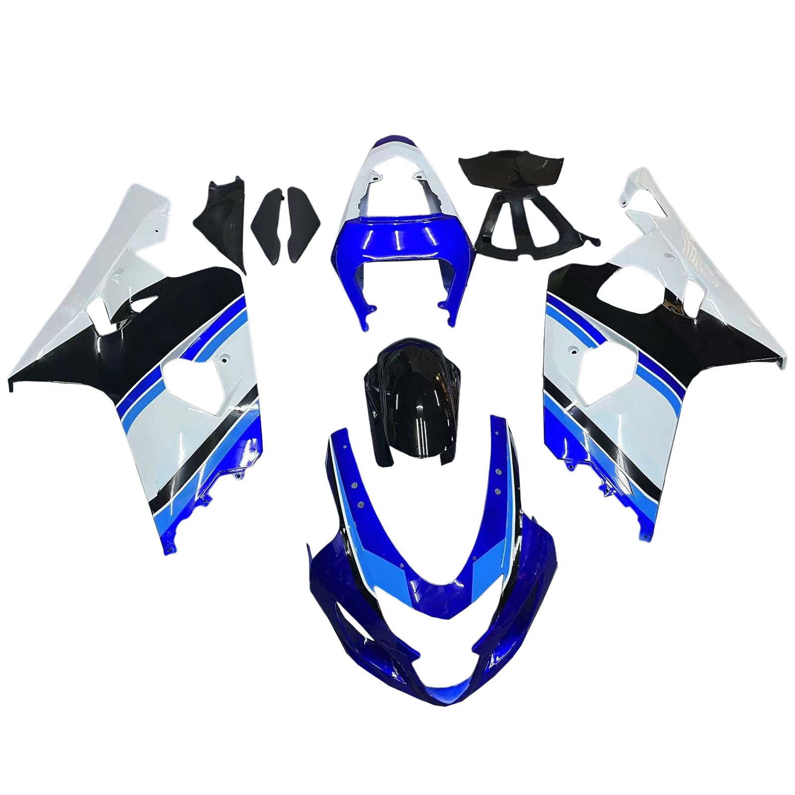 Fairings 2004-2005 Suzuki GSXR 600 750 Blue White Black GSXR  Generic
