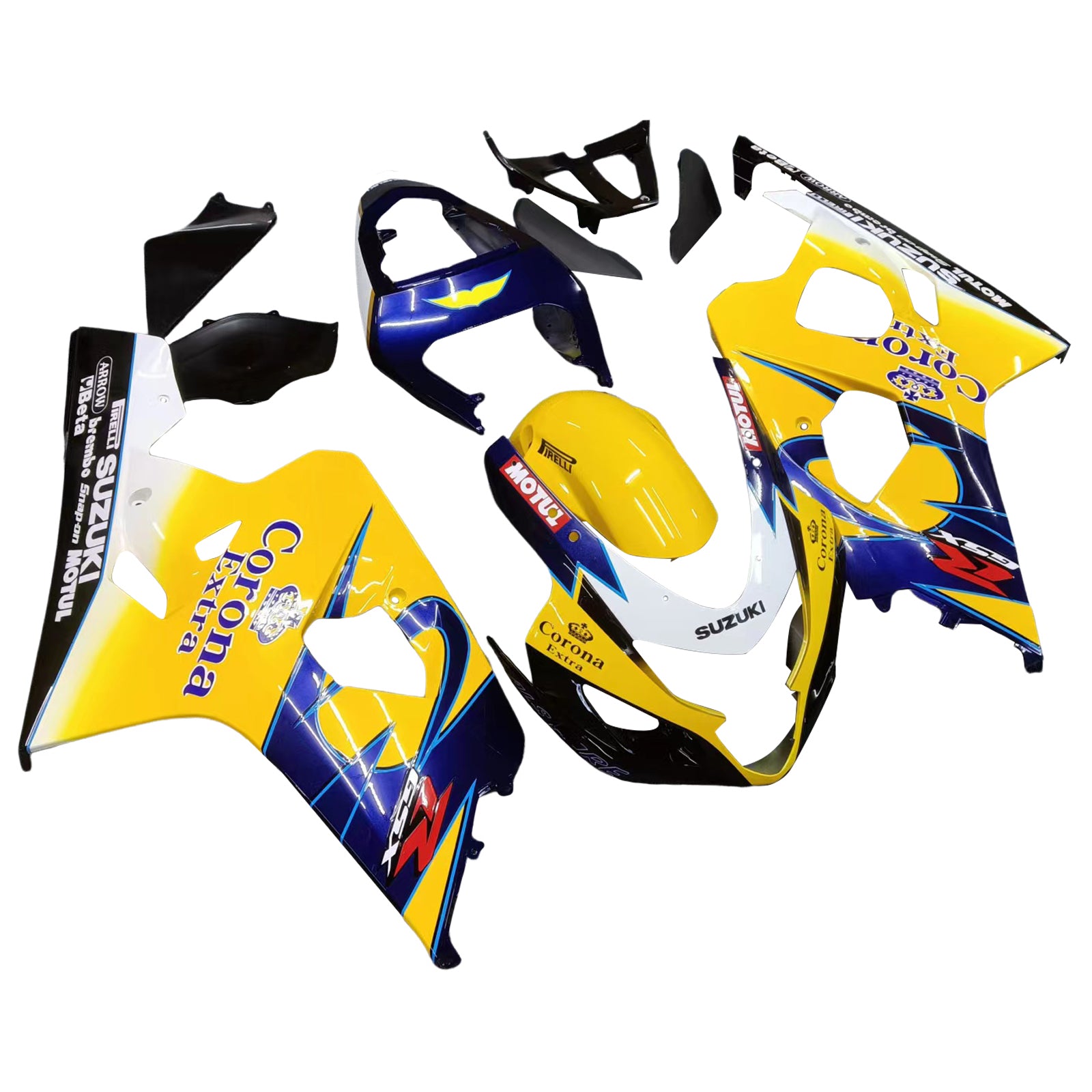 Fairings 2004-2005 Suzuki GSXR 600 750 Yellow Blue Corona GSXR